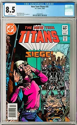 Buy New Teen Titans #35 CGC 8.5 (Oct 1983, DC) 1st Vigilante Cameo • 31.53£