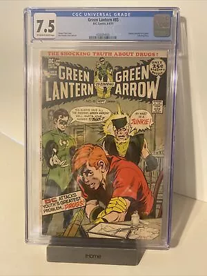 Buy Green Lantern #85 CGC 7.5 Neal Adams Cover & Art DC Comics 1971 Green Arrow • 166.02£