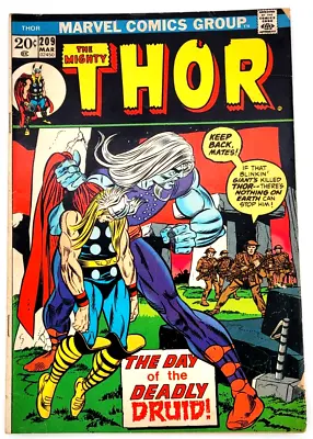 Buy The Mighty Thor #209 (1973) / Vf-/ Demon Druid 1st Appearance Marvel Comics • 15.67£