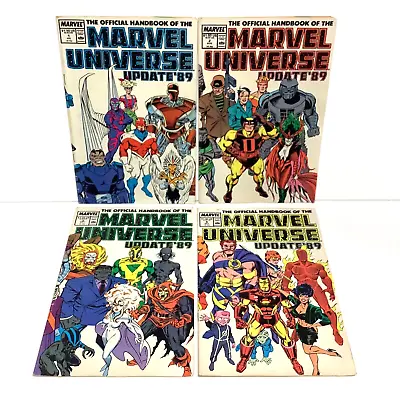 Buy The Official Handbook Of The Marvel Universe Update '89 #1 2 3 4. (4 Issues) • 12.99£
