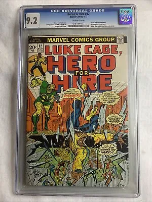 Buy HERO FOR HIRE 12 CGC 9.2 1st CHEMISTRO 1973 LUKE CAGE SPIDER-MAN • 87.07£