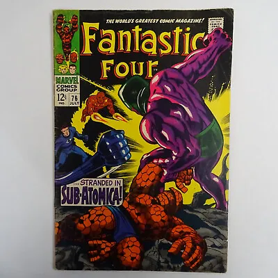 Buy FANTASTIC FOUR #76 Marvel Comic 1968 2nd App Psychoman  C1 • 20£