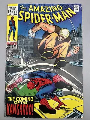 Buy Amazing Spider-Man 81 Marvel Comics 1st App The Kangaroo Early Bronze Age 1970 • 36.13£