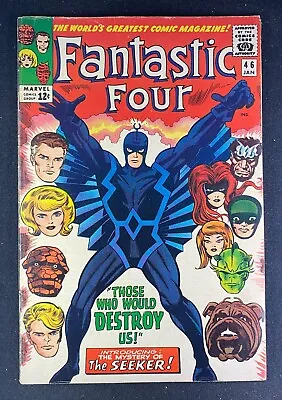 Buy Fantastic Four (1961) #46 FN- (5.5) Inhumans 1st Full App Black Bolt Jack Kirby • 118.54£