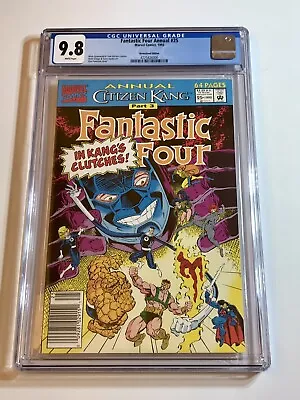 Buy 1992 Fantastic Four Annual 25 1st Cameo Anachronauts Kang Rare Newsstand Cgc 9.8 • 174.20£