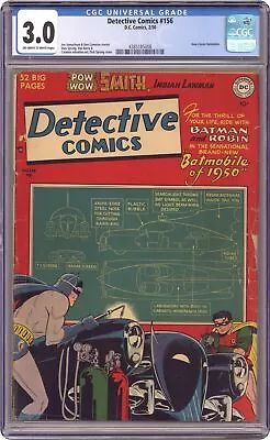 Buy Detective Comics #156 CGC 3.0 1950 4385185008 • 835.64£