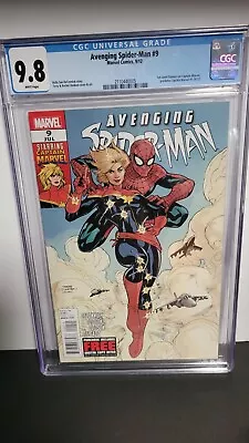 Buy CGC 9.8 - Avenging Spider-Man #9 Dodson 1st Carol Danvers As Captain Marvel NM • 98.83£