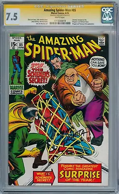 Buy Amazing Spider-man 85 1970 Cgc 7.5 Signature Series Signed John Romita Sr Marvel • 499.95£