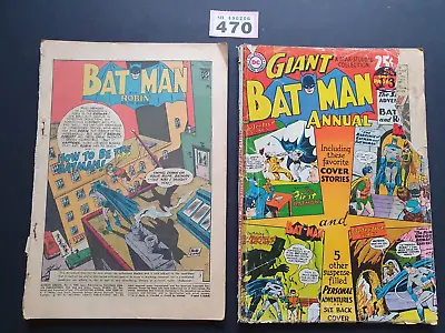 Buy BATMAN GIANT ANNUAL # 1 + # 4 DC COMICS 1961-62 X 2 • 25.91£