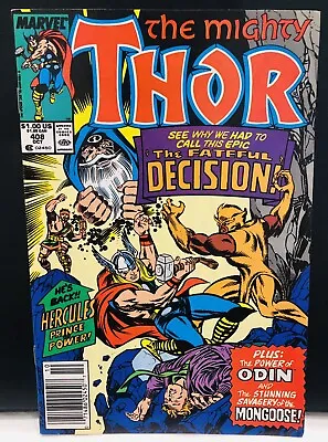 Buy The Mighty Thor #408 Comic , Marvel Comics Newsstand Eric Masters As Thor!’ • 5.88£