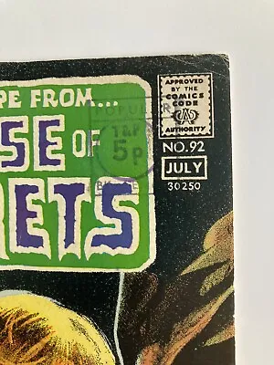 Buy House Of Secrets #92 DC Comic 1971 - 1st Swamp Thing - Bernie Wrightson Horror • 750£