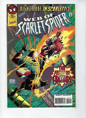 Buy WEB OF SCARLET SPIDER # 3 (NIGHTMARE IN SCARLET Part 1, HIGH GRADE, 1995) NM • 7.95£