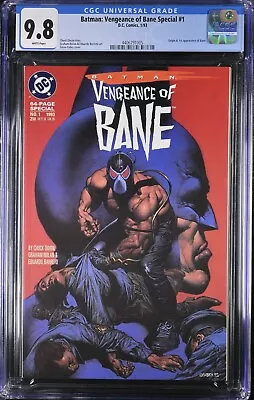 Buy Batman Vengeance Of Bane (1993) #1 CGC 9.8 1st Print, 1st App Bane • 258.16£