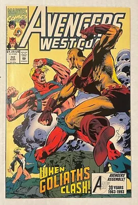 Buy Avengers West Coast #92 1993 Marvel Comic Book • 1.92£