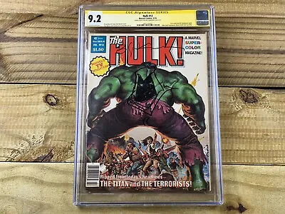 Buy Hulk! Marvel Magazine #13 CGC 9.2 SS 1st Bill Sienkiewicz Art 🌙 Moon Knight Key • 1,198.79£