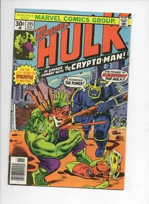 Buy HULK #205, VG/FN, Incredible, Bruce Banner, Crypto-Man, 1968 1976, Marvel • 7.11£