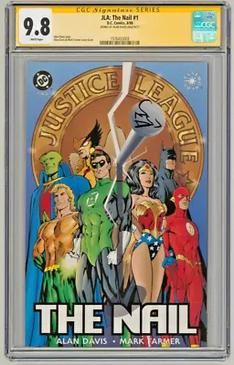 Buy CGC SS 9.8 JLA The Nail #1 SIGNED Alan Davis Batman Wonder Woman Green Lantern • 160.69£