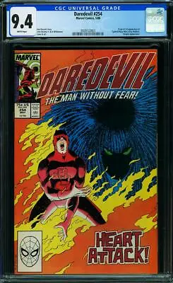 Buy Daredevil #254 CGC 9.4 WHITE Pgs 🔑 Origin & 1st Appearance Of Typhoid Mary KEY  • 88.75£