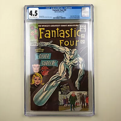 Buy Fantastic Four #50 (1966) CGC 4.5, 1st Appearance Of Wyatt Wingfoot • 237.18£