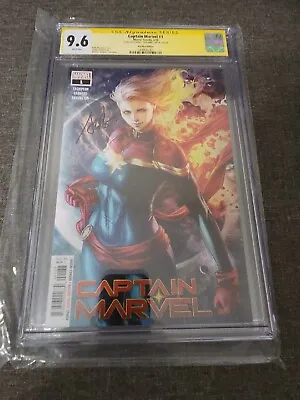 Buy Captain Marvel #1 Artgerm Variant Edition Cgc 9.6 Ss Signed By Artgerm • 119.49£