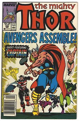 Buy Marvel The Mighty Thor Avengers Assemble #390 1988 Newsstand Key Comic 8.5 • 17.34£