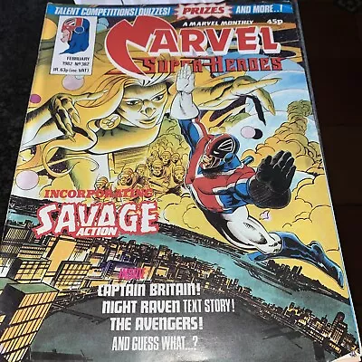 Buy Marvel  Comics Super Heroes No.382 FEB 1982 Comic Book Avengers Captain Britain • 14.99£
