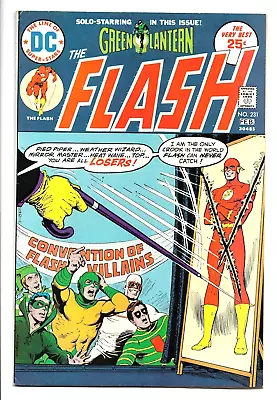 Buy The Flash #231, 1975 DC, Mirror Master, Pied Piper, Weather Wizard, 8.5 VF+ • 11.99£