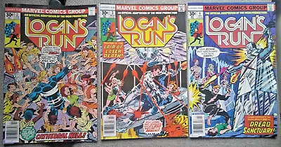 Buy Logans Run No.s #2  , 3 & #4 From 1977 Marvel Sci Fi Adaptation Mgm Productions • 1.99£