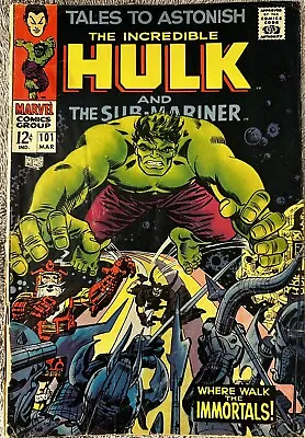 Buy Tales To Astonish (Vol. 1) #101 VG; Marvel | Low Grade - Hulk Namor Sub-Mariner • 33.24£