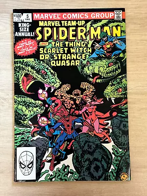 Buy Marvel Team-up Spider-man, Thing, Scarlet Witch, Dr Strange Annual #5 Vf+ 8.5 • 10£