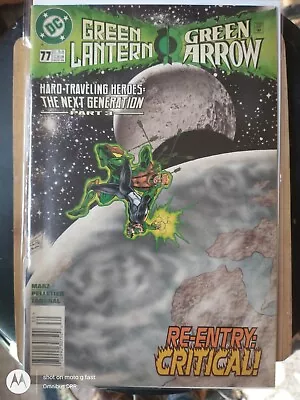 Buy Green Lantern ~ Green Arrow #77 Re-Entry Critical! DC Comics '96 Newsstand Aug. • 43.48£