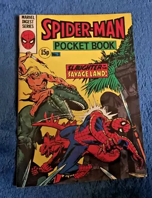 Buy Free P & P; Spider-Man Pocket Book #3, 1980: Ka-Zar, Black Panther, Marvel Boy! • 4.99£