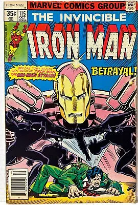 Buy 1978 Marvel Invincible Iron Man #115 Betrayal! Ani-Men Attack! Newsstand Bronze • 9.55£