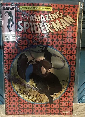 Buy AMAZING SPIDER-MAN #300 - 1ST APP VENOM FOIL VARIANT 2023 New 25th Anniversary • 20£
