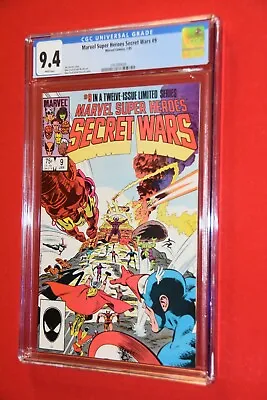 Buy #9 Marvel Super Heroes Secret Wars I - 1985 CGC Graded 9.4 - Jim Shooter Story • 47.97£