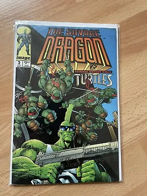Buy Image Savage Dragon Vs Teenage Mutant Ninja Turtles #2 Comic • 2£