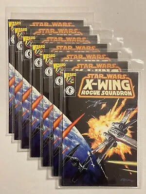 Buy 7 PACK - Star Wars X-Wing Rogue Squadron WIZARD 1/2 With COA (Dark Horse, 1997) • 9.49£