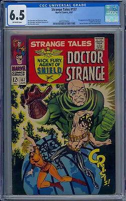 Buy Cgc 6.5 Strange Tales #157 1st Appearance Living Tribunal Steranko Ow Pages • 94.64£