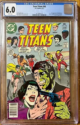 Buy Teen Titans #48 CGC 6.0 1977 DC  1st Bumblebee & Harlequin (Joker’s Daughter) • 31.62£