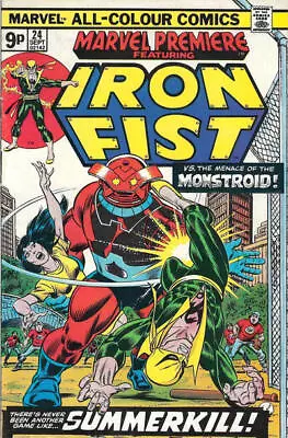 Buy Marvel Premiere (1972) #  24 UK Price (6.0-FN) Iron Fist 1975 • 13.50£