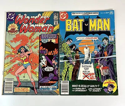 Buy DC WONDER WOMAN  #283 (1981) & BATMAN #291 (1977) VINTAGE Lot Of 2. (Joker, Etc. • 23.71£