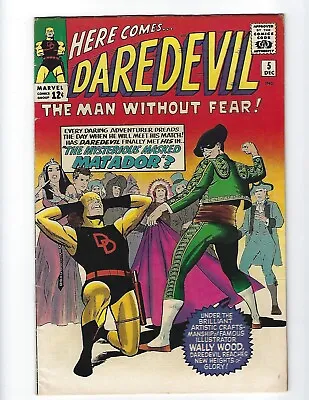 Buy Daredevil #5 - Nice Fn 6.0  - Lee / Wood - 1964 - Matador - Low $179 B.i.n. ! • 143.31£
