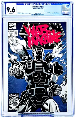Buy IRON MAN #282 War Machine 1st App CGC 9.6 White Pages WP Marvel 1992 JUST GRADED • 94.08£