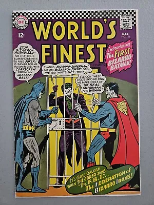 Buy World's Finest 156 1st Bizarro Batman Joker App Batman Superman Comic KEY SILVER • 51.97£