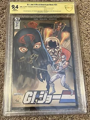 Buy G.I. Joe A Real American Hero #21 Signed 4X! Con Exclusive  CBCS 9.4 Autographed • 70.98£