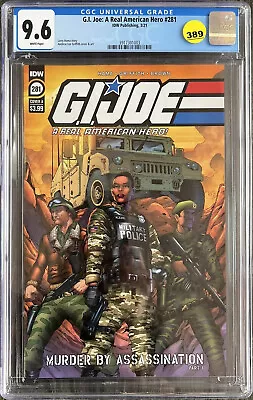 Buy Idw Comics G.i. Joe A Real American Hero # 281 Graded Cgc 9.6 Nm+ • 94.60£