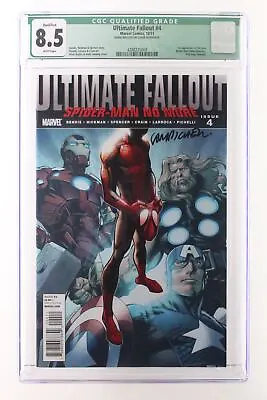 Buy Ultimate Fallout #4 - Marvel Comics 2011 CGC 8.5 1st App Miles Morales SIGNED • 278.15£