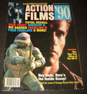 Buy Action Films '90 Magazine Fall 1990 Teenage Mutant Ninja Turtles VTG HTF RARE • 32.10£