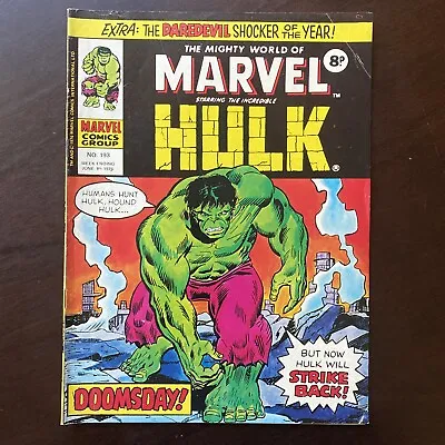 Buy Mighty World Of Marvel #193 Marvel UK Magazine June 9 1976 Hulk FF Daredevil • 7.99£