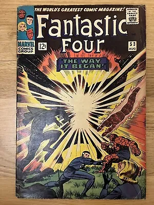 Buy Fantastic Four 53 - Marvel Silver Age 2nd Black Panther, VG/VG- • 32.90£